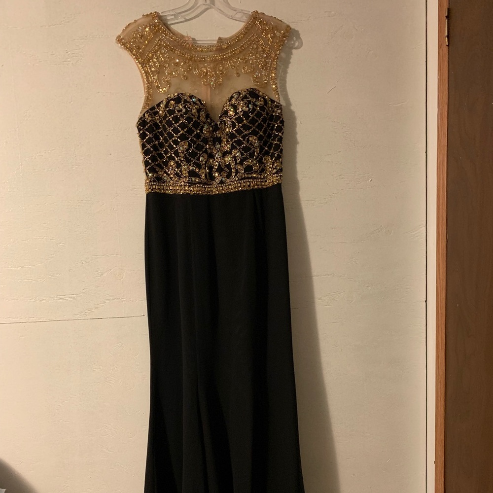 LONG PROM DRESS WITH SLIT